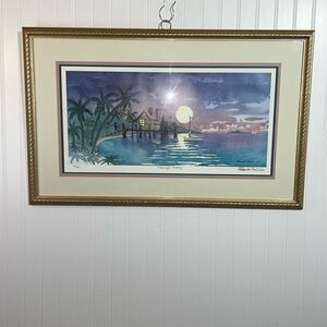 Robert Harms 92’ Moonlight On The Shanty Signed & Numbered 49/450 Original Print